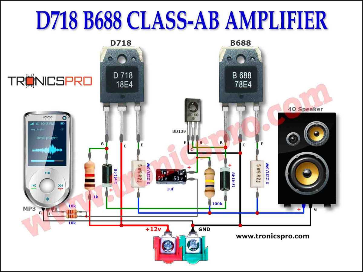 12 volt amplifier circuit diagram