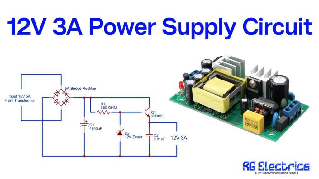 12 volt dc power supply circuit diagram 12 volt dc power supply circuit diagram