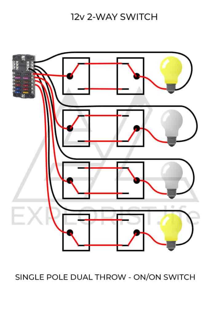 12v 3 way switch wiring diagram