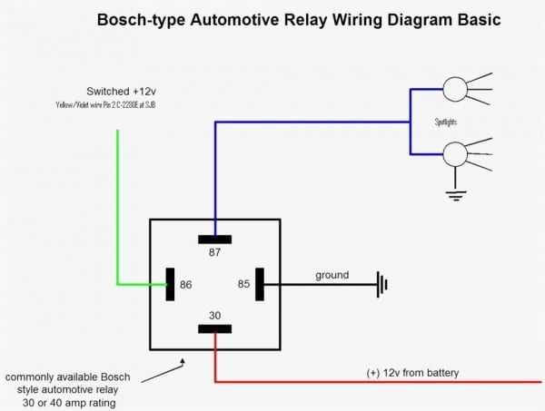 12v 4 pin relay wiring diagram