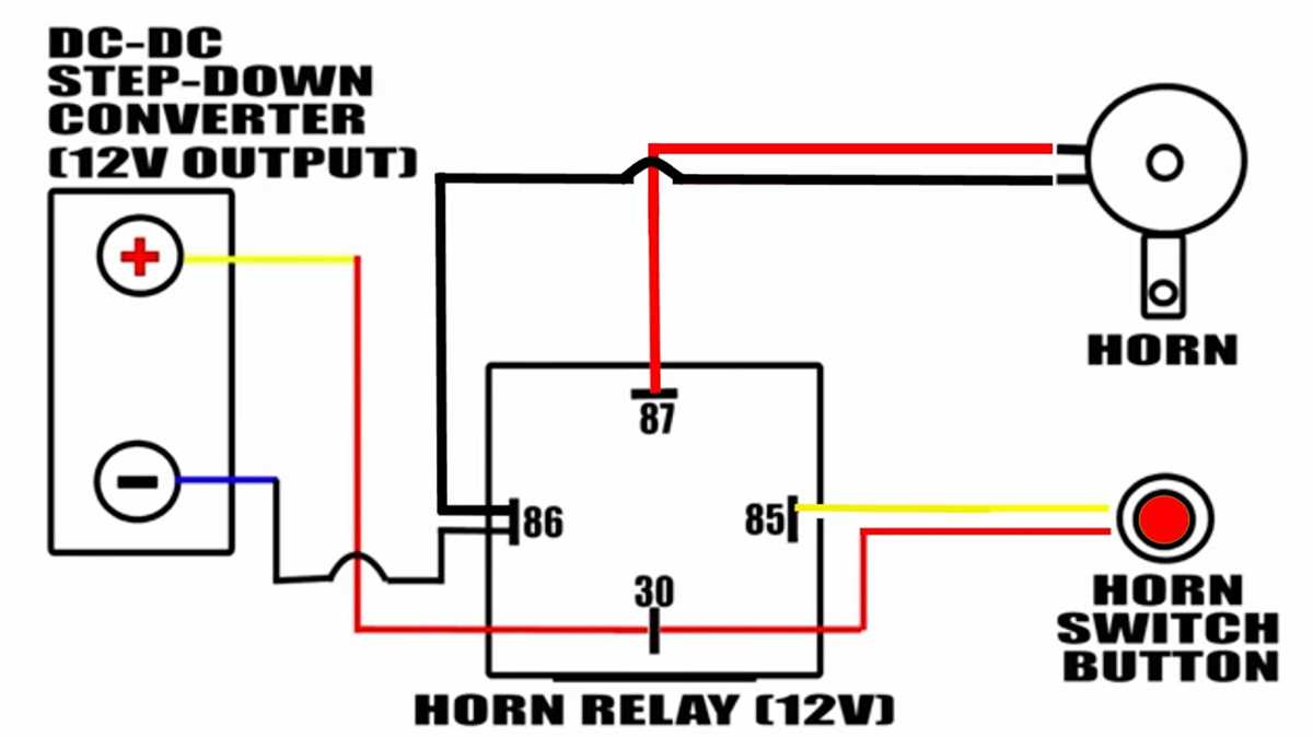 12v train horn wiring diagram