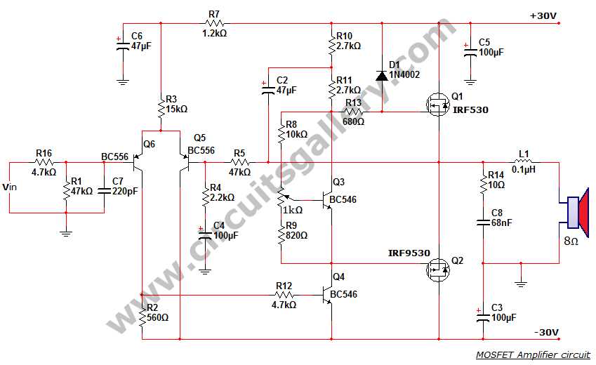 12v mosfet amplifier circuit diagram 12v mosfet amplifier circuit diagram