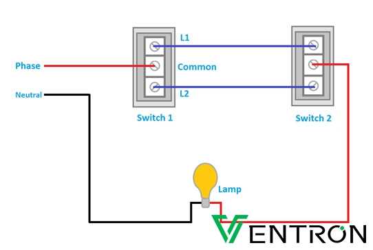 2 switch light circuit diagram