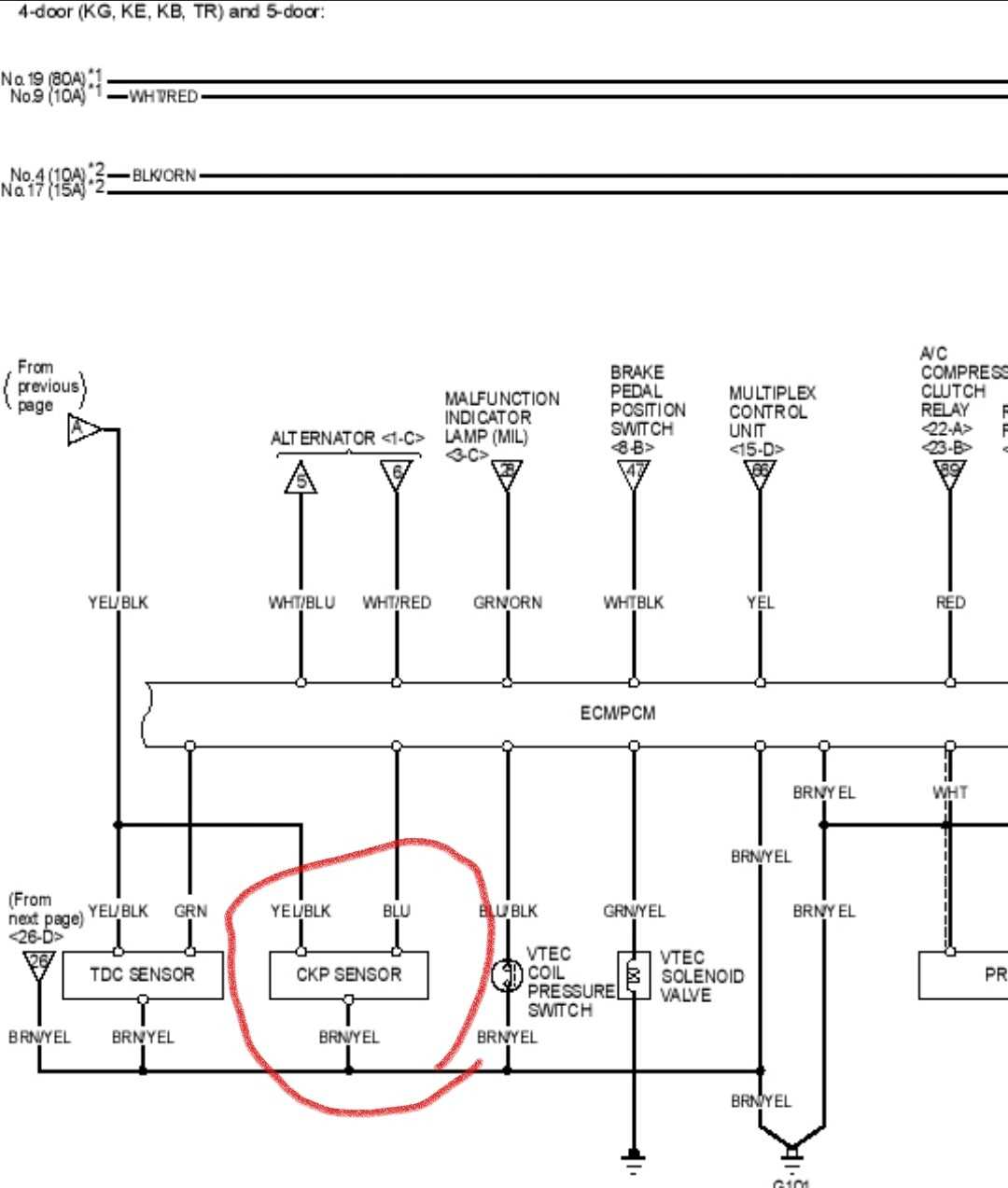 2 wire crank sensor wiring diagram