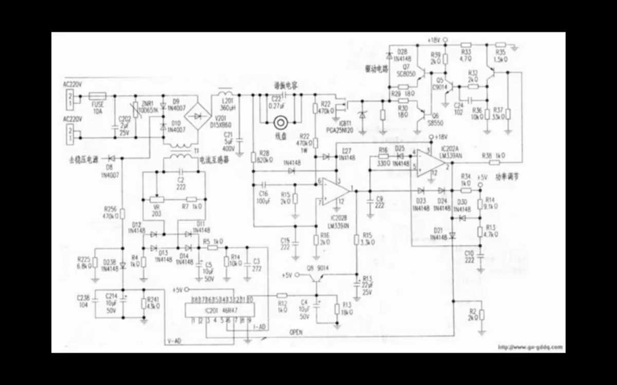 2000w induction cooker circuit diagram 2000w induction cooker circuit diagram