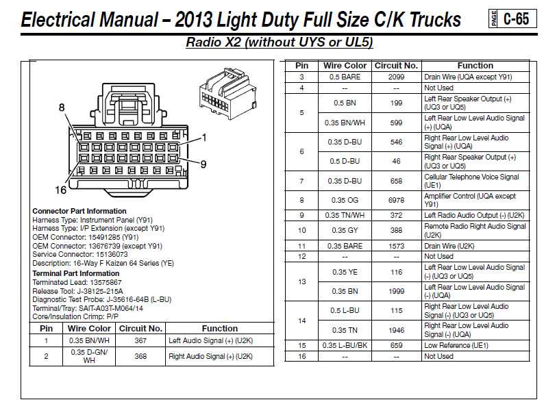 2007 gmc yukon radio wiring diagram
