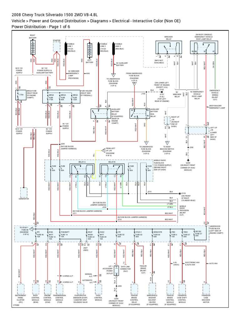 2008 chevy silverado radio wiring diagram