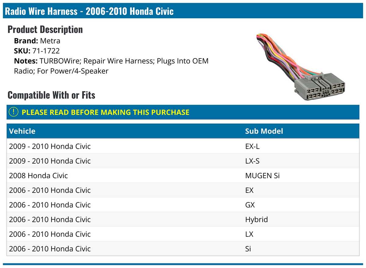 2008 honda civic radio wiring diagram