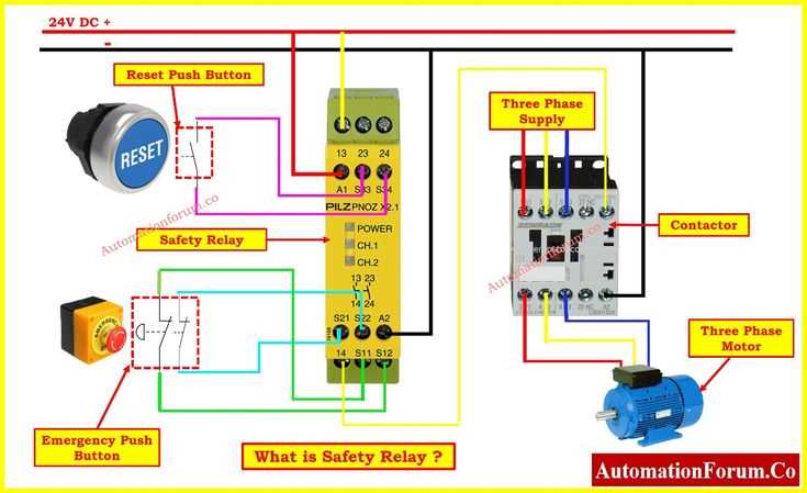 24v relay circuit diagram