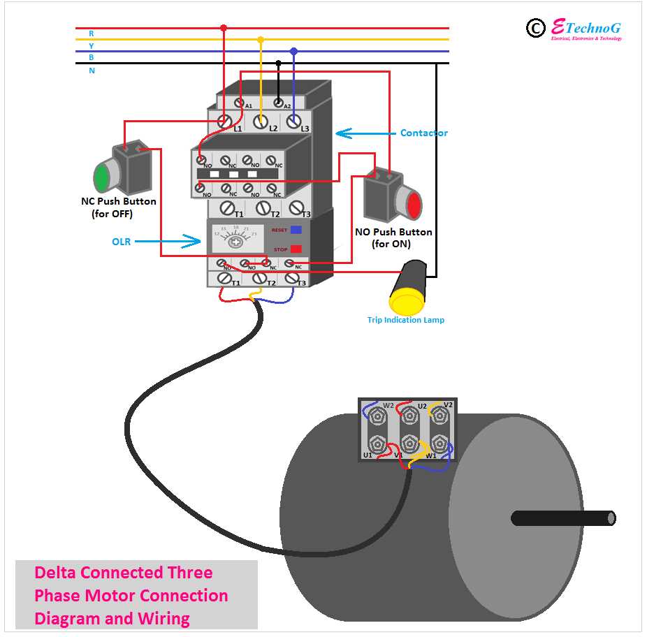 3 ph motor wiring diagram