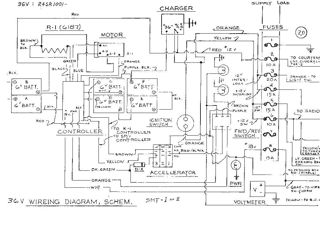 36v club car wiring diagram 36 volt
