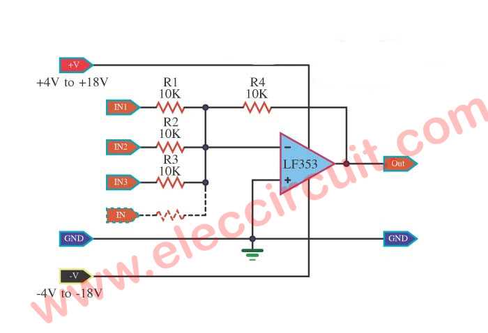 4 channel audio mixer circuit diagram 4 channel audio mixer circuit diagram