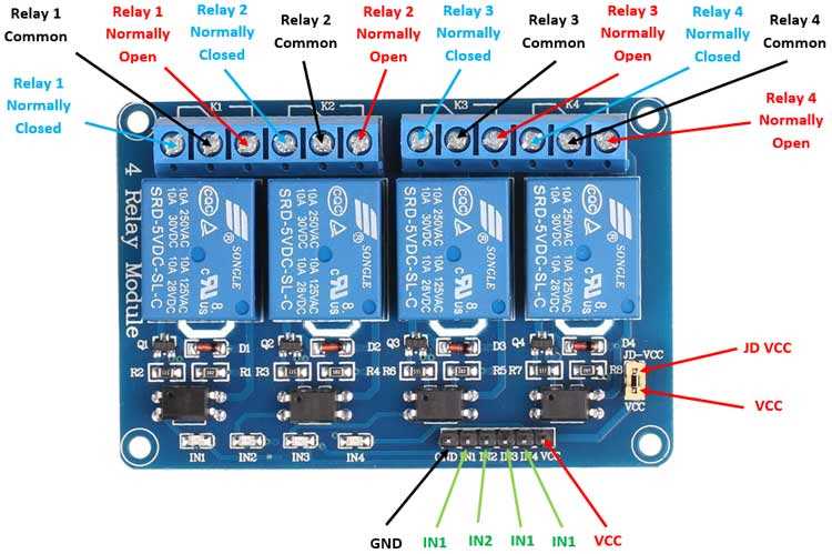 4 relay module circuit diagram