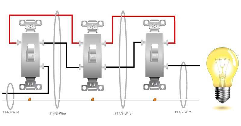 4 way switch wiring diagrams