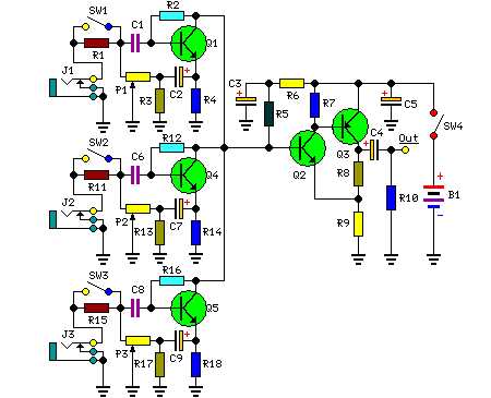 4 channel audio mixer circuit diagram 4 channel audio mixer circuit diagram
