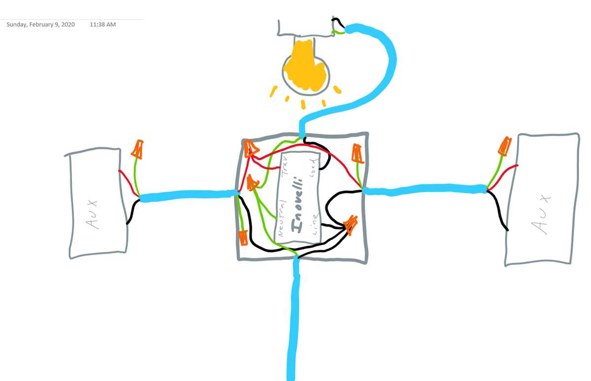 4 way switch wiring diagram light middle