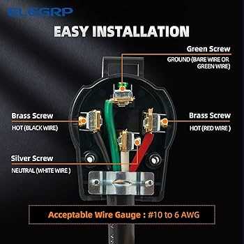4 wire stove plug wiring diagram