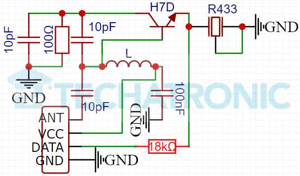 433mhz transmitter and receiver circuit diagram