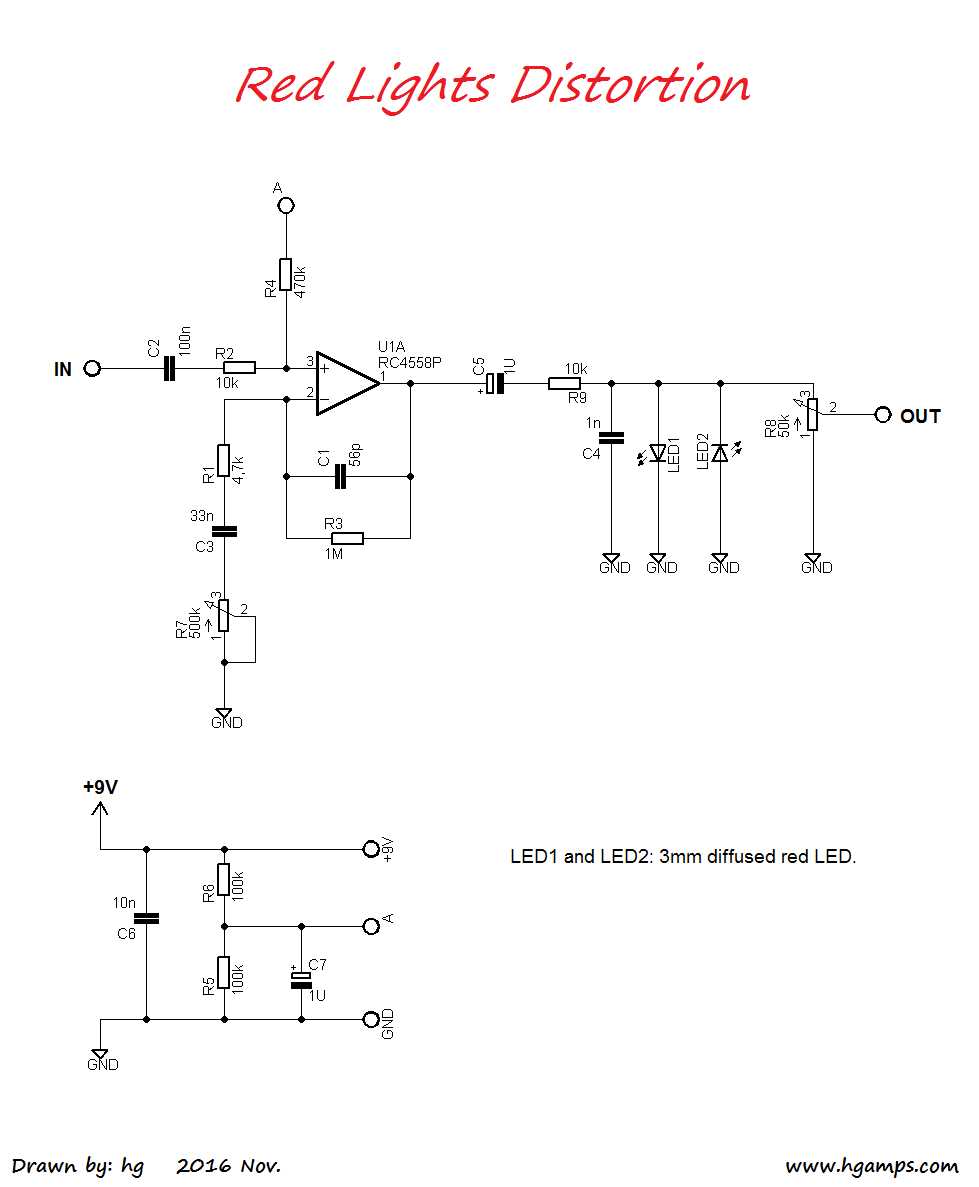 4558 op amp circuit diagram