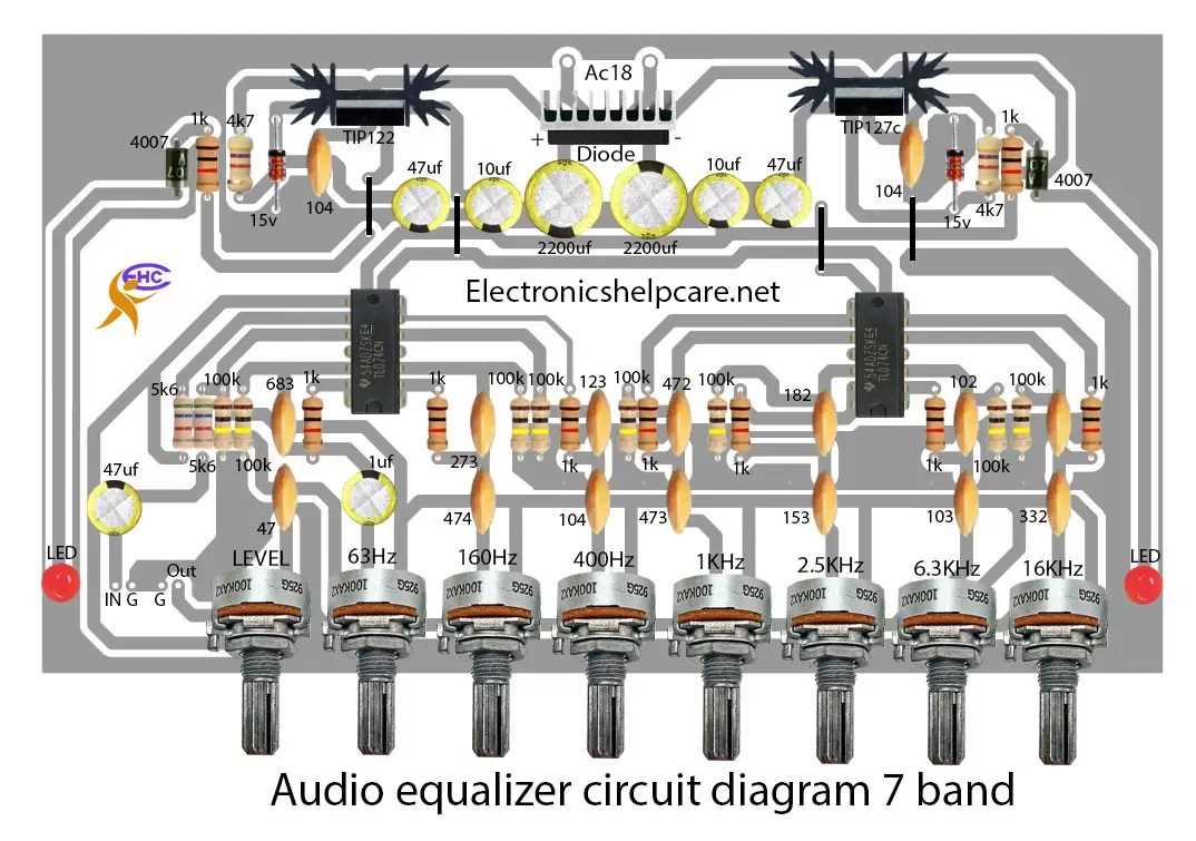 4558 equalizer circuit diagram