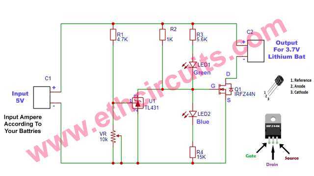 48v lithium ion battery charger circuit diagram