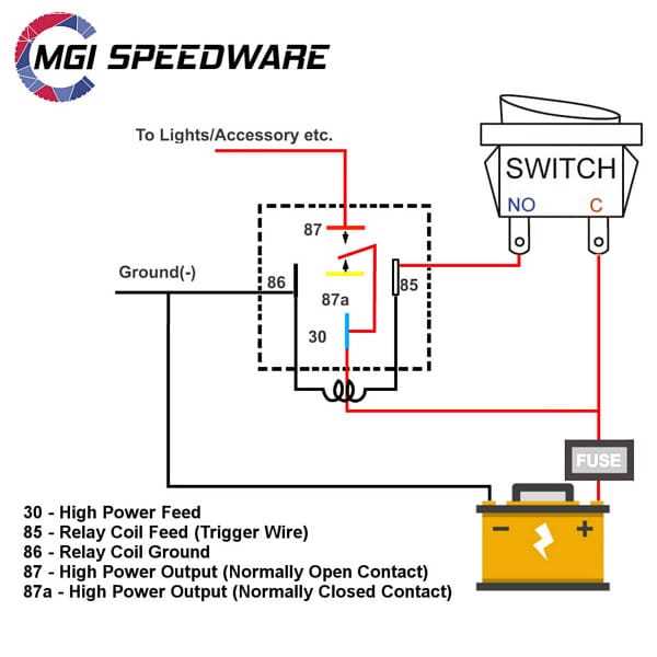 5 pin relay wiring diagram