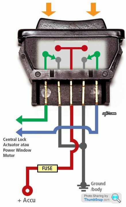 6 pin power window switch wiring diagram