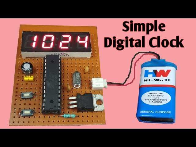 7 segment digital clock circuit diagram