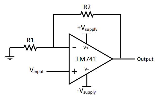 741 amplifier circuit diagram