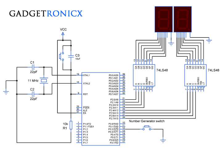 8051 circuit diagram