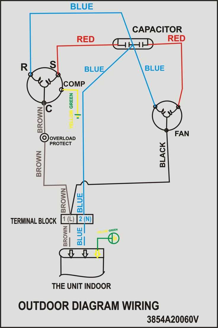 ac unit capacitor wiring diagram