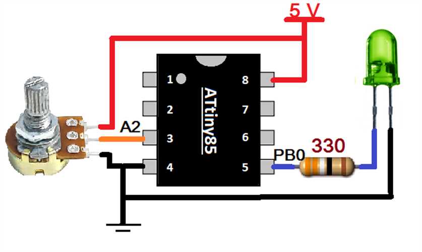 attiny85 circuit diagram