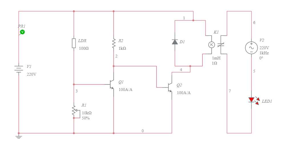 automatic light sensor circuit diagram