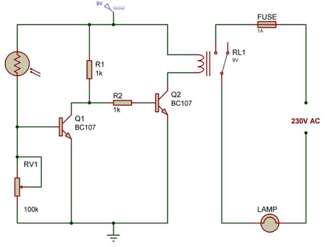 automatic night lamp circuit diagram automatic night lamp circuit diagram