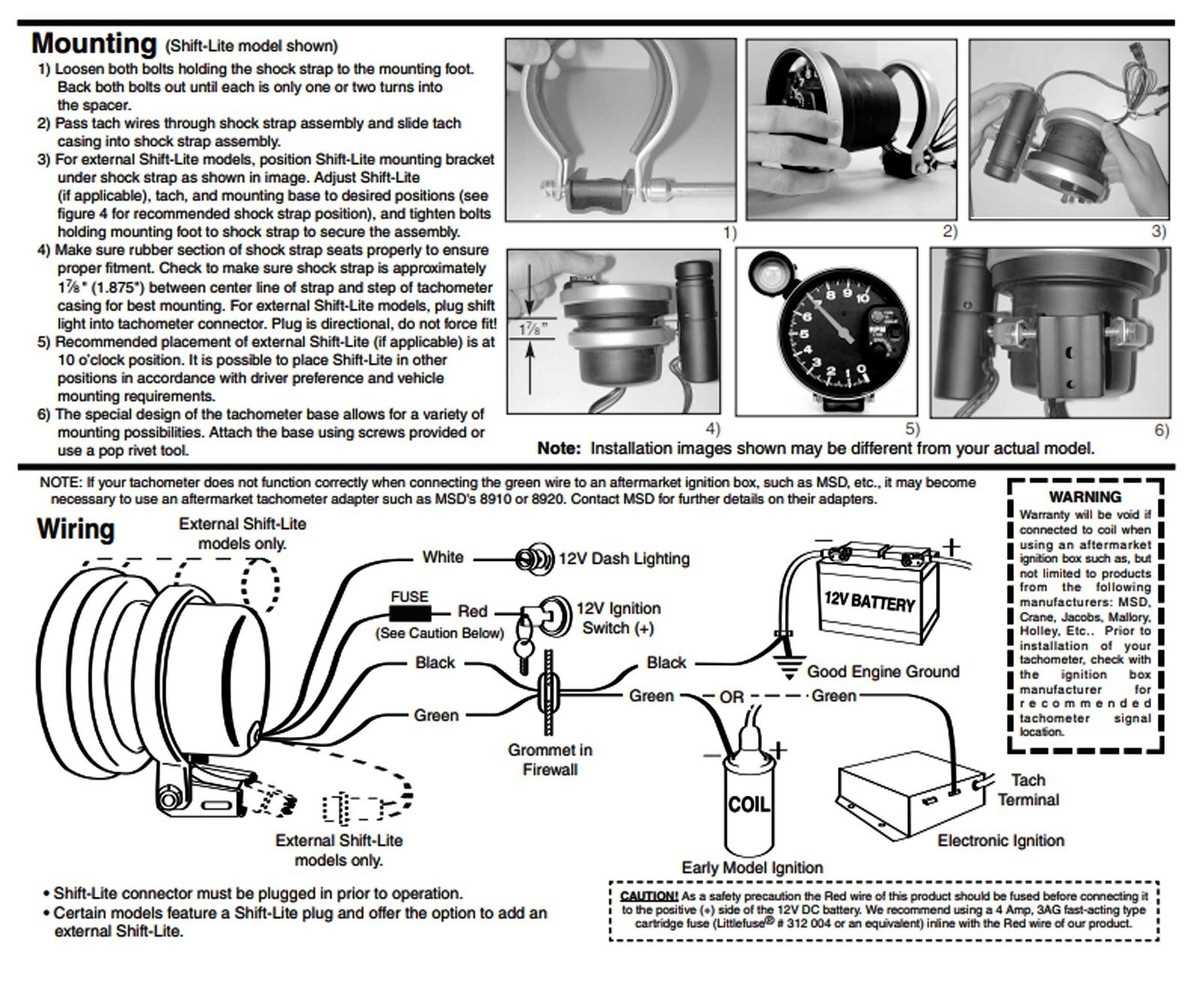 autometer tach wiring diagram