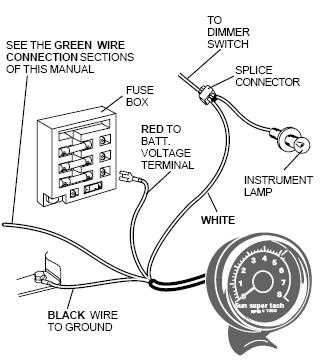 autometer tachometer wiring diagram