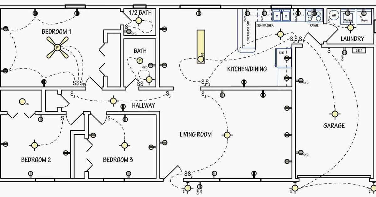 beginner simple house wiring diagram