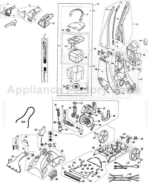 bissell little green parts diagram