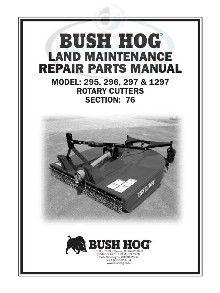 brush hog parts diagram
