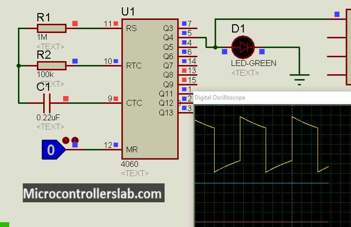 cd4060 timer circuit diagram