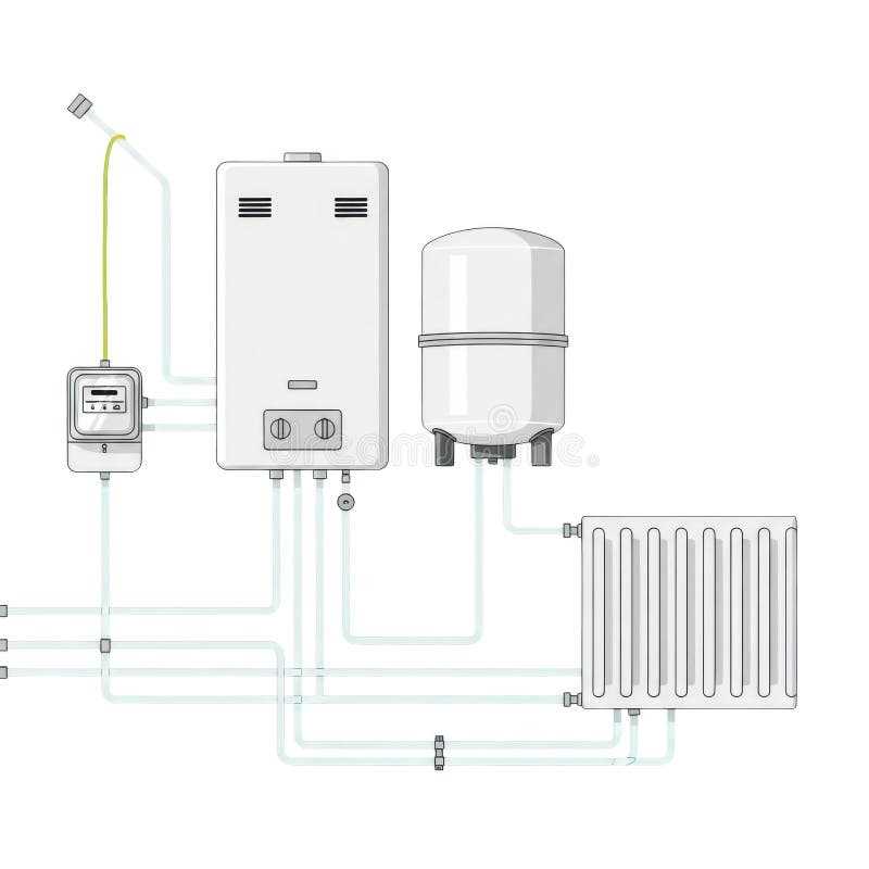 central heating circuit diagram