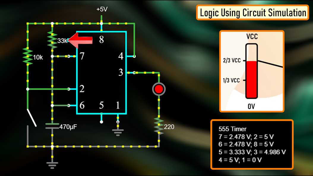 circuit diagram for 555 timer