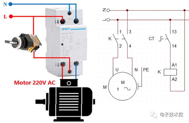 circuit diagram of a contactor circuit diagram of a contactor