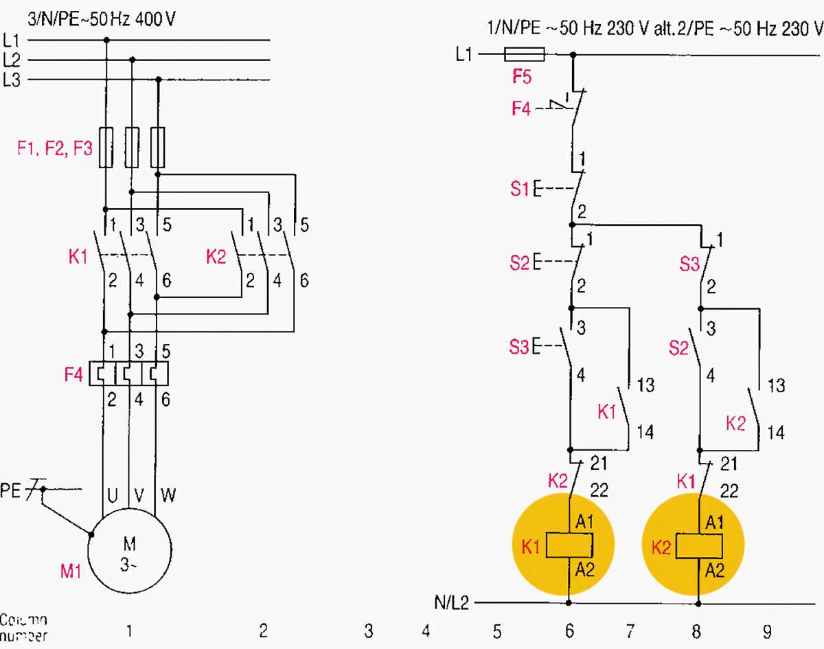 circuit diagram of a contactor circuit diagram of a contactor
