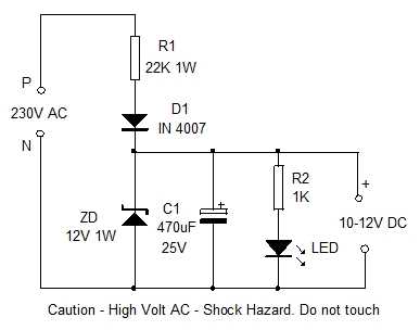 circuit diagram of ac to dc converter
