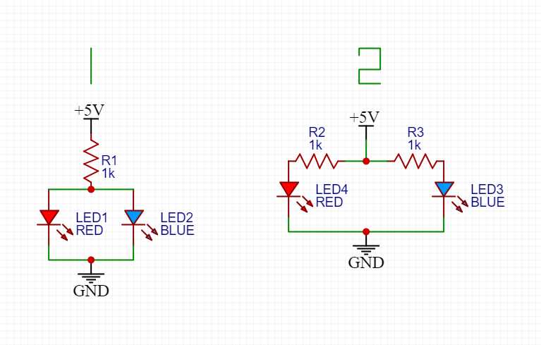 circuit diagram with led