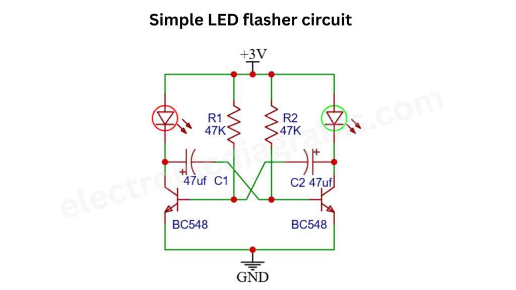 circuit diagram with led