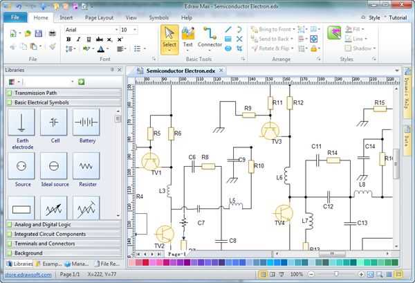 circuit schematic diagram software