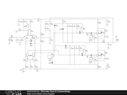 class d amplifier circuit diagram