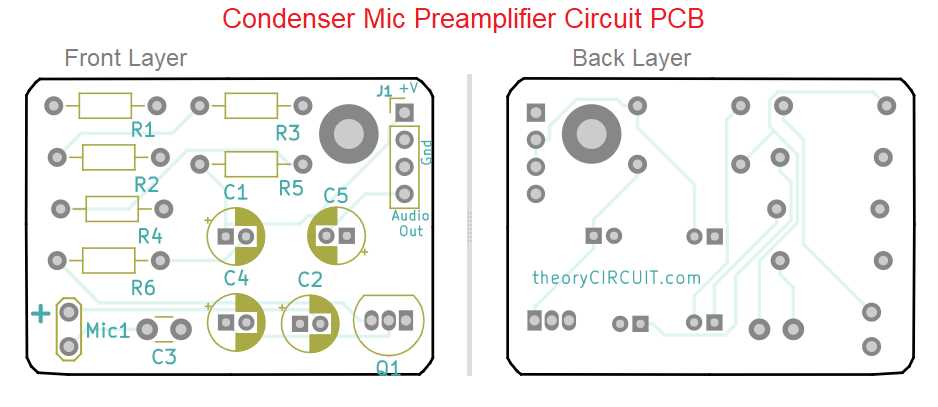 condenser mic circuit diagram